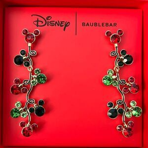 Disney x Bauble Bar Mickey Mouse Christmas Lights Earrings